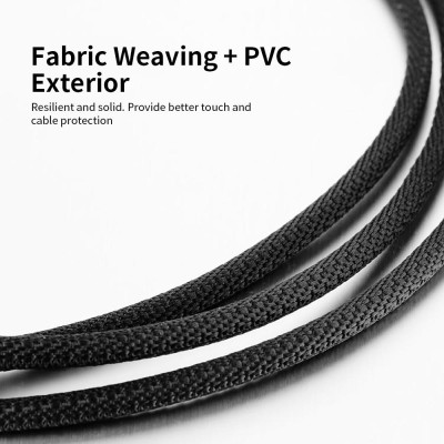 Cáp âm thanh AUX 3.5mm gắn trên ô tô Male to Male nổi có dệt vải cho PC điện thoại