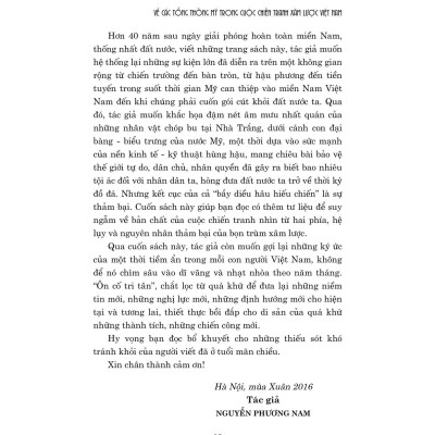 Về các Tổng thống Mỹ trong cuộc chiến tranh xâm lược Việt Nam ( Xuất bản lần thứ ba có chỉnh sửa) bản in 2025