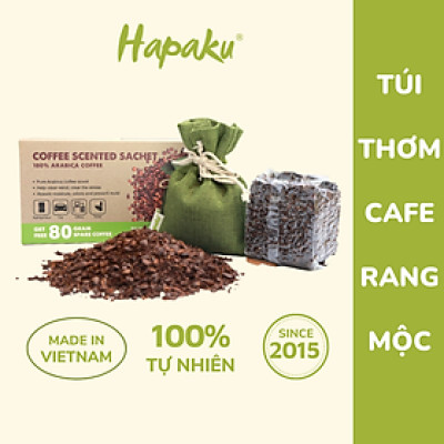 Túi Thơm Cafe Arabica Rang Mộc Khử Mùi Xe Hơi, Phòng Ngủ - Hapaku