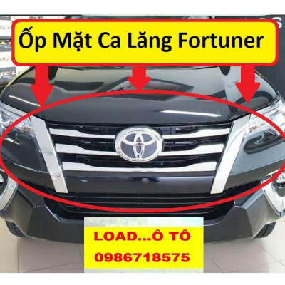 Bộ Ốp Trang Trí Mặt Ca lăng Fortuner 2022-2017 Mạ Crom Cao Cấp