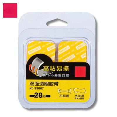 Băng Keo Dán Băng Dính 2 Mặt Nano Trong Suốt Đa Năng Siêu Dính Chống Nước - Nhiều Kích Cỡ HỘP 20 MIẾNG NHỎ 28x28x1mm