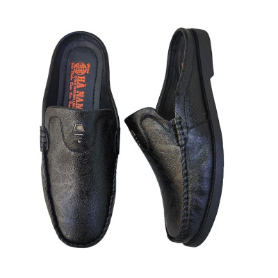 Dép Bít Mũi Nam Da Bò Thật TiTi ĐÔ Cao Cấp GSB20130d