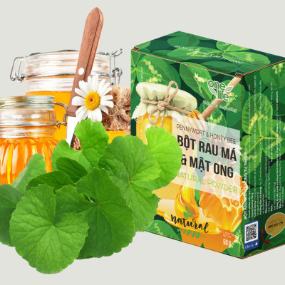 Bột Mật Ong Rau Má Tự Nhiên OneLife (Hộp 50gr)
