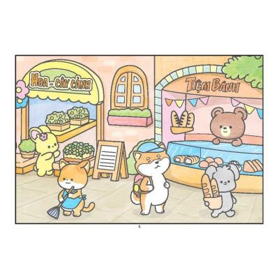 Sách Tô Màu - Thị Trấn Nhỏ Hạnh Phúc + Baby Three 12 Con Giáp Ở Vương Quốc Ngọt Ngào - Combo 2 Cuốn - Minh Thắng