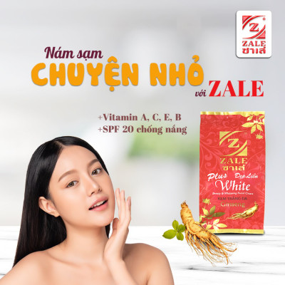 1 Hộp Kem Dưỡng Trắng Da Z ZALE ĐỎ NHÂN SÂM 6g Tẩy Nám Tàn Nhang Che Khuyết Điểm - HỘP 24 HỦ