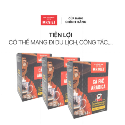 Cà phê phin giấy-  cà phê Arabica (Arabica coffee -ground coffee drip bag)100gr