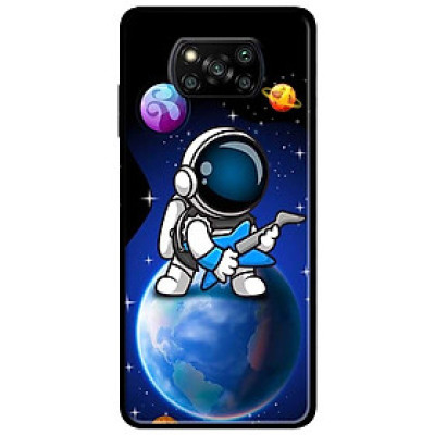 Ốp lưng dành cho Xiaomi Poco X3 mẫu Phi Hành Vệ Tinh Tím