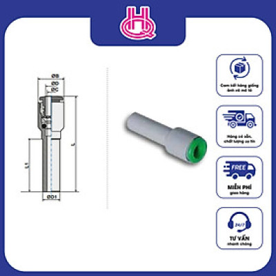 Đầu nối ống khí nén Pneumax series ART.T08 - Hàng chính hãng