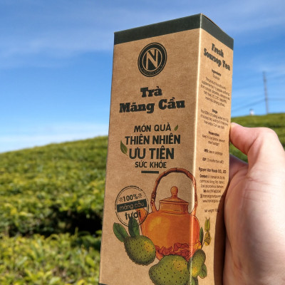 [ COMBO 3 HỘP ] Trà Mãng Cầu Nguyễn Văn - 100% mãng cầu xiêm tươi sấy khô - Hộp 100 GRAM