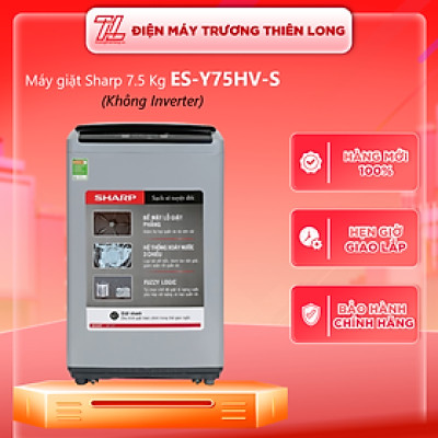 Máy Giặt Sharp 7.5 Kg ES-Y75HV-S -Hàng chính hãng( Chỉ giao HCM)