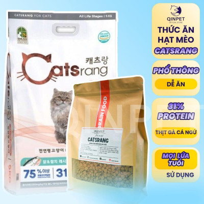 Catsrang All Stages - Thức Ăn Hạt Cho Mèo Mọi Lứa Tuổi, Gói 1KG Chiết Lẻ | Xuất Xứ Hàn Quốc