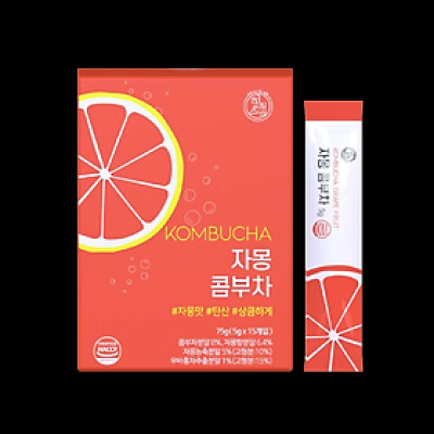 Trà Kombucha Detox Healslab Vị Bưởi Thơm Mát Giải Nhiệt Nhập Khẩu Hàn Quốc