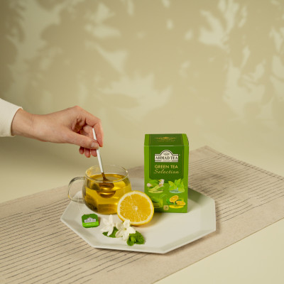 TRÀ XANH AHMAD ANH QUỐC - BỘ SƯU TẬP TRÀ XANH (40g) - Green Tea Selection - 4 loại Trà cho những người yêu thích trà Xanh