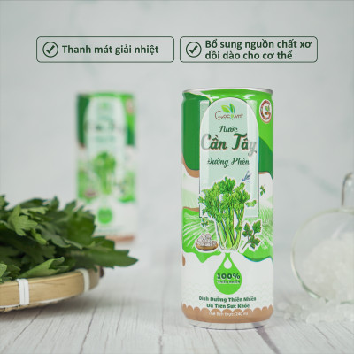 1 Lốc (6 Lon) - Nước cần tây đường phèn Goce - 240ml
