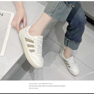 Giày thể thao nữ phong cách cá tính, thoáng khí, đế cao su đúc, chống trơn trượt hạn chế mòn  - gnu2061