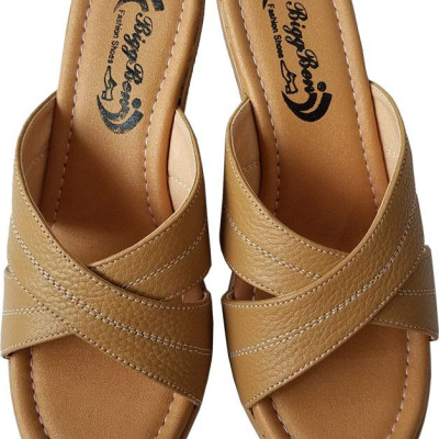 Dép Nữ Đế Xuồng BIGGBEN Da Bò Thật DX21