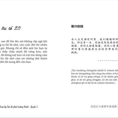 Chưa Kịp Lớn Đã Phải Trưởng Thành - Quyển 2 - Phiên Bản Song Ngữ Việt-Trung