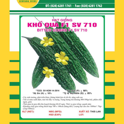 Hạt giống khổ qua F1 gai xanh đậm quả to VTS150