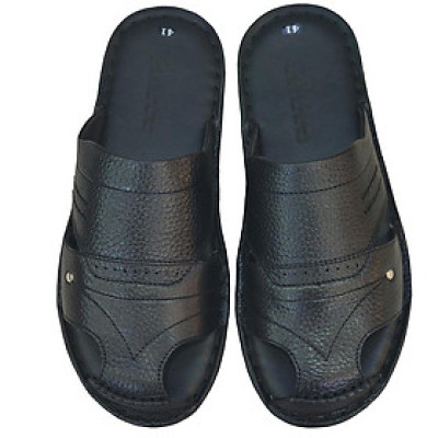 Dép Bít Mũi Nam Da Bò Thật TiTi ĐÔ Cao Cấp GSB2088d