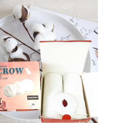 Bông tẩy trang tròn hộp 80 miếng Mcrow -Màu Hồng