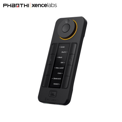 Điều Khiển Remote Xencelabs Quick Keys Không Dây Màn Hình OLED 40 Phím Tắt Và Vòng Dial - Hàng Chính Hãng