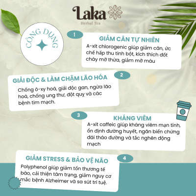 Trà Cà Phê Cascara LAKA Hộp 25 Gr, 100% quả cà phê chín mọng