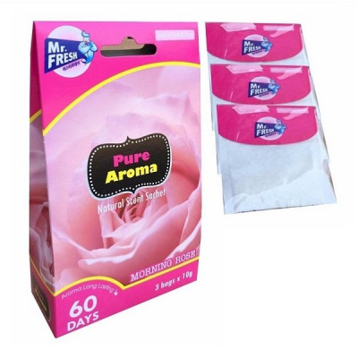 Combo 3 Hộp 9 túi thơm phòng Mr. Fresh Hàn Quốc hương ngàn hoa khử mùi tủ quần áo (10g/gói)