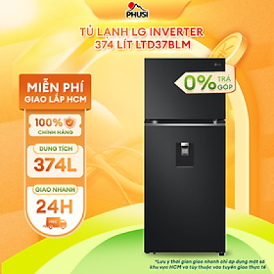 Tủ lạnh LG Inverter 374 lít LTD37BLM - Hàng Chính Hãng