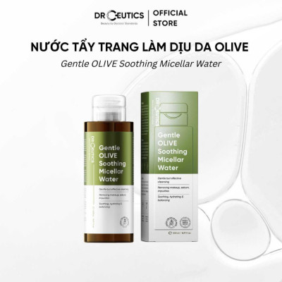 DrCeutics Nước Tẩy Trang Làm Dịu Da OLIVE - Gentle OLIVE Soothing Micellar Water Dành Cho Mọi Loại Da, Da nhạy cảm 500ml