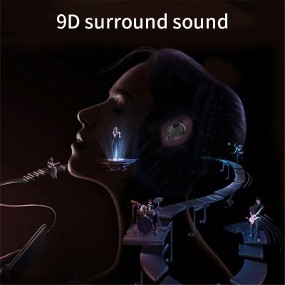 CINCATDY Tai Nghe Bluetooth Earbuds Gaming Headset True Wireless Headphone Dock Sạc có Led Báo Pin Kép K-03