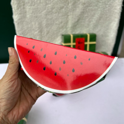 Mô hình bánh chưng, bánh tét, dưa hấu trang trí - Cây giả, hoa lụa Decor trang trí nhà cửa