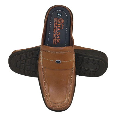 Dép Bít Mũi Nam Da Bò Thật TiTi ĐÔ Cao Cấp GSB2091d