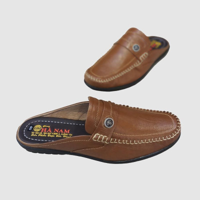 Dép Bít Mũi Nam HÀ NAM Da Bò Thật Cao Cấp GSB20120