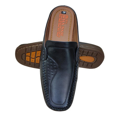 Dép Bít Mũi Nam Da Bò Thật TiTi ĐÔ Cao Cấp GSB20151