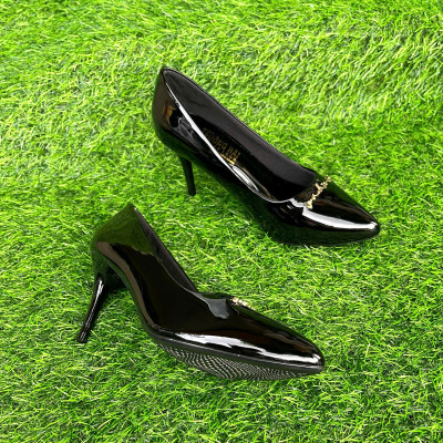 Giày cao gót TRường Hải màu đen, hồng CG125 - 7cm da bóng