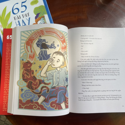 [combo 2 cuốn] 65 TRUYỆN NGẮN HAY dành cho thiếu nhi – 65 BÀI THƠ HAY dành cho thiếu nhi – Trần Đức Tiến và Cao Xuân Sơn tuyển chọn - bìa cứng minh họa màu rực rỡ – ấn bản kỷ niệm 65 năm thành lập NXB Kim Đồng .