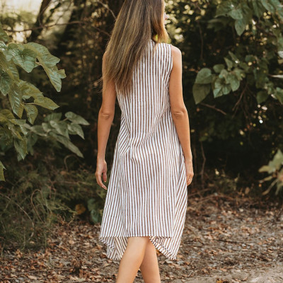 Đầm Midi Thêu Kết Hạt Cotton Isla Bonita