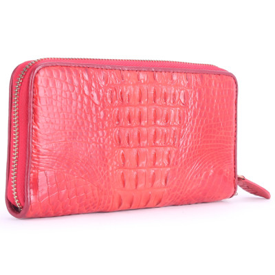 Ví nữ da cá sấu nhiều loại màu đỏ HJ93217-42-50-55-65-90 