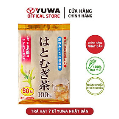 Trà Hạt Ý Dĩ Yuwa 100% Chiết Xuất Từ Hạt Ý Dĩ Thanh Nhiệt, Giảm Mụn Nhọt, Hỗ Trợ Giảm Cân, Tốt Sức Khỏe Tim Mạch Yuwa