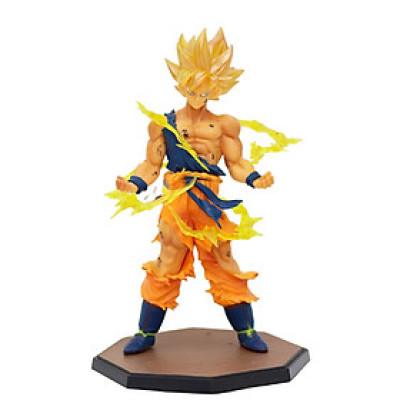 Mô hình Dragon Ball - Mô hình SonGoku super saiyan siêu đẹp kèm hiệu ứng