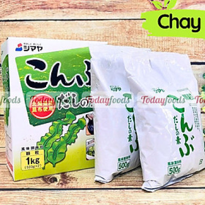 Hạt Nêm Rong Biển Kombu Dashi No Moto { Shimaya } (500G*2 gói) 1KG