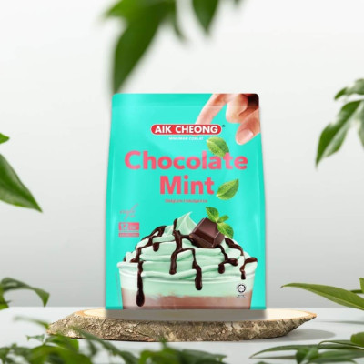 Thức Uống Chocolate Bạc Hà, Socola Bạc Hà Gói Tự Pha Aik Cheong, Nhập Khẩu Malaysia - 12 Gói x 38g