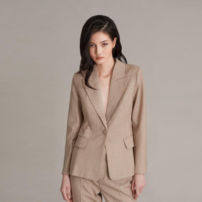 Set Suits kiểu 1 cúc màu be 2NDDATE