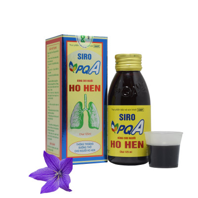 Siro Ho Hen PQA Hỗ Trợ Thông Thoáng Đường Thở Cho Người Hen Suyễn Hộp 125ml