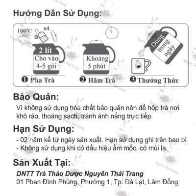 Combo 5 Hộp Trà Diệp Hạ Linh Chi (Hộp 50 Túi Lọc x 2g) -  Hỗ Trợ Viêm Gan B , Mỡ Máu- Nguyên Thái Trang - Thảo Dược Thiên Nhiên - Tốt Cho Sức Khỏe