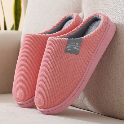 Dép Bông Đi Trong Nhà Chống Trơn Vải Nhung Đế khâu Lót Lông Siêu Ấm DP94