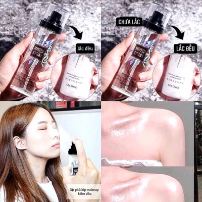 Xịt khóa Makeup Star Flash Make Up Spray 8 Hours Wear, Xịt giữ makeup cố định lớp trang điểm bắt sáng lâu trôi, hàng nhập khẩu