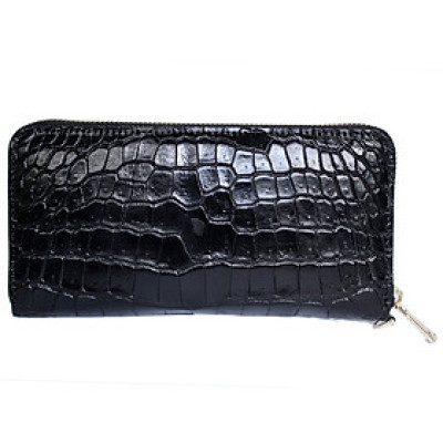  Ví nữ da cá sấu nhiều loại màu đen HJ93701-25-30-42-50-54-59