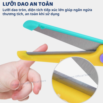 Kéo Thủ Công Cắt Giấy An Toàn Cho Bé An Toàn Mideer Craft Sicrssors