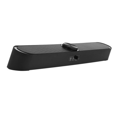 Loa máy tính Sound Bar hỗ trợ USB SADA V-198 có đèn LED cắm Mic âm thanh 3,5 mm có dây dành cho PC